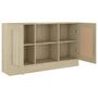 Voir la diapositive 5 : VIDAXL Buffet Chene sonoma 120x30,5x70 cm Bois d'ingenierie