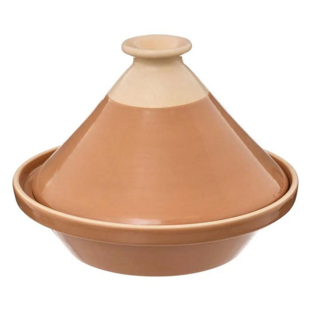 SECRET DE GOURMET Plat à Tajine en Faïence  Asma  27cm Terracotta