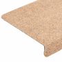 Voir la diapositive 5 : VIDAXL Tapis d'escalier 15 pcs Tissu aiguillete 65x21x4 cm Marron