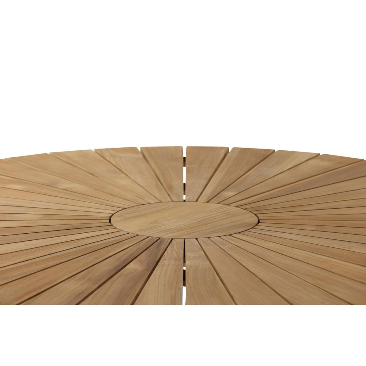 Paris Prix Table de Jardin Ronde  Mexico  140cm Naturel & Blanc