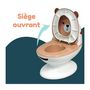 Voir la diapositive 3 : BAMBISOL Pot bébé éducatif BAMBISOL - Couvercle et siege rabattable - Manette chasse-d'eau