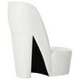 Voir la diapositive 3 : VIDAXL Chaise en forme de chaussure a talon haut Blanc Similicuir