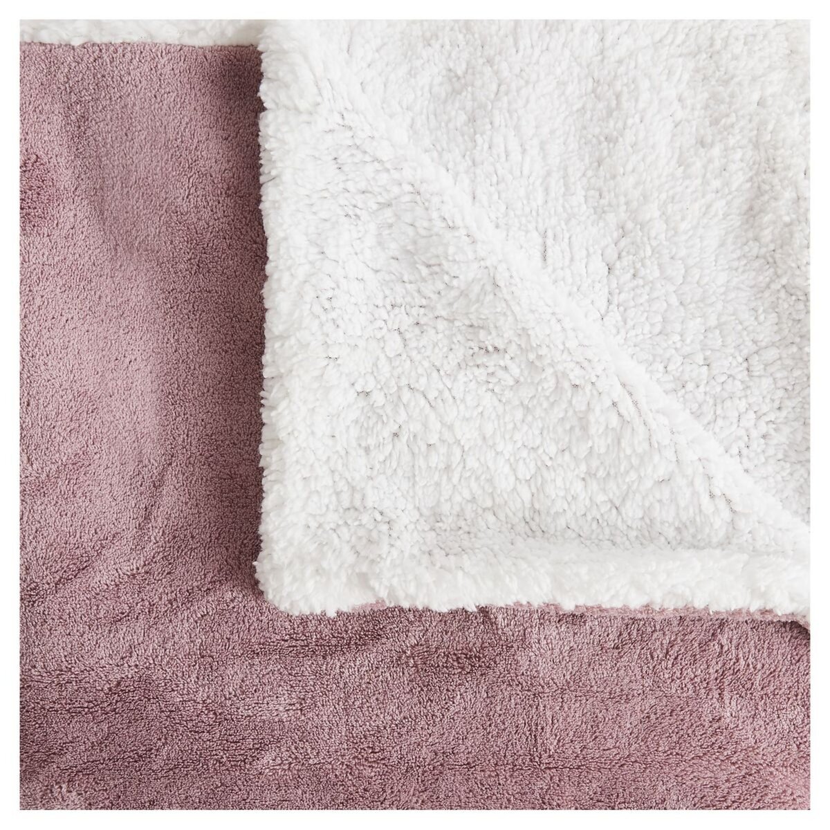 ACTUEL Couverture unie en Sherpa 