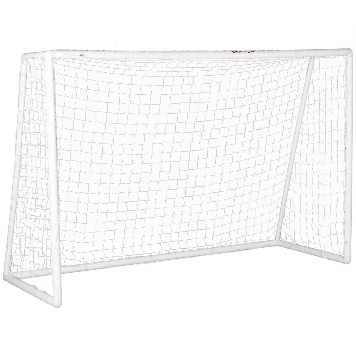 HOMCOM But de football cage de foot - dim. 180L x 92l x 124H cm - PVC blanc