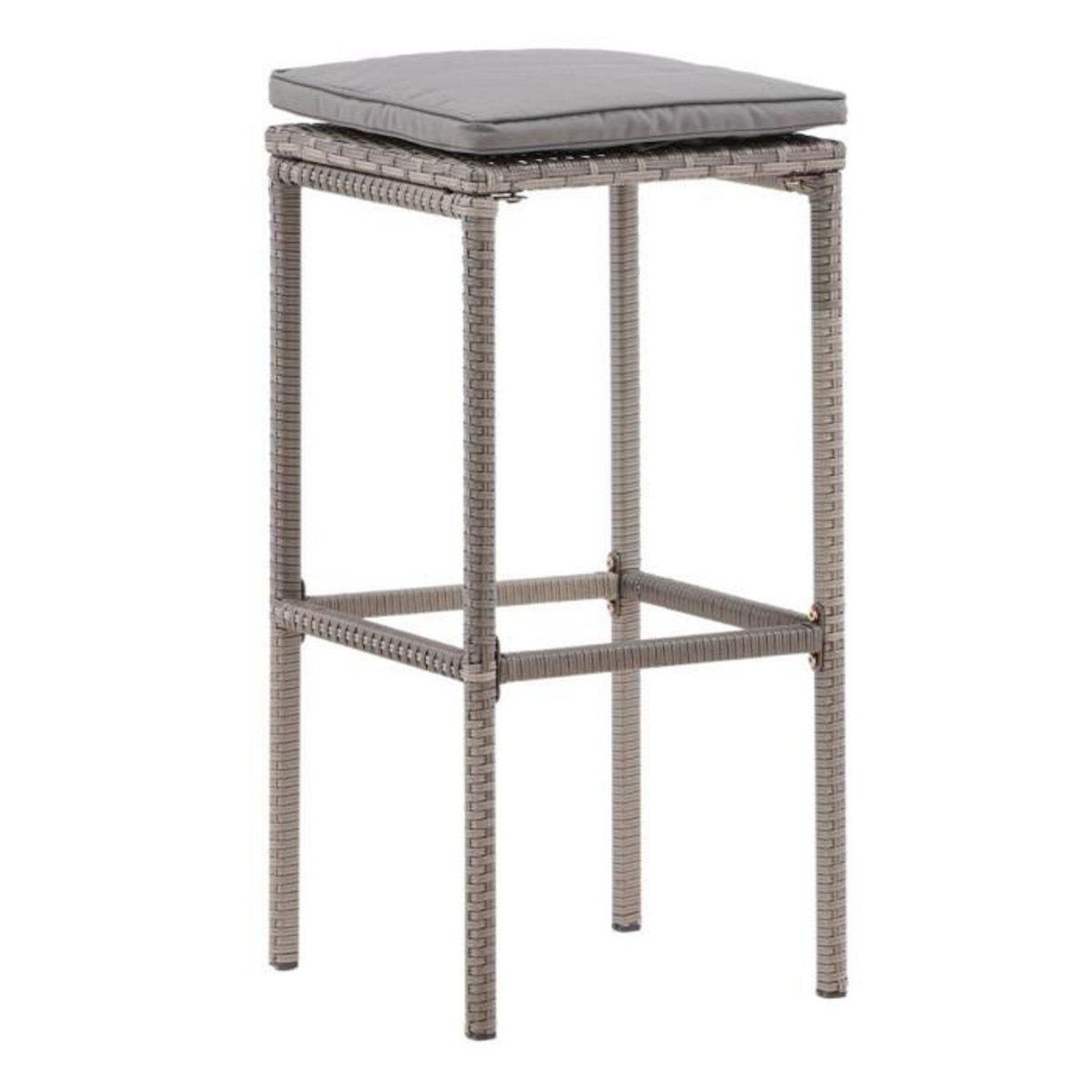 Paris Prix Tabouret de Bar de Jardin  Alo  76cm Gris