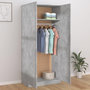 Voir la diapositive 3 : VIDAXL Garde-robe Gris beton 90x52x200 cm Bois d'ingenierie