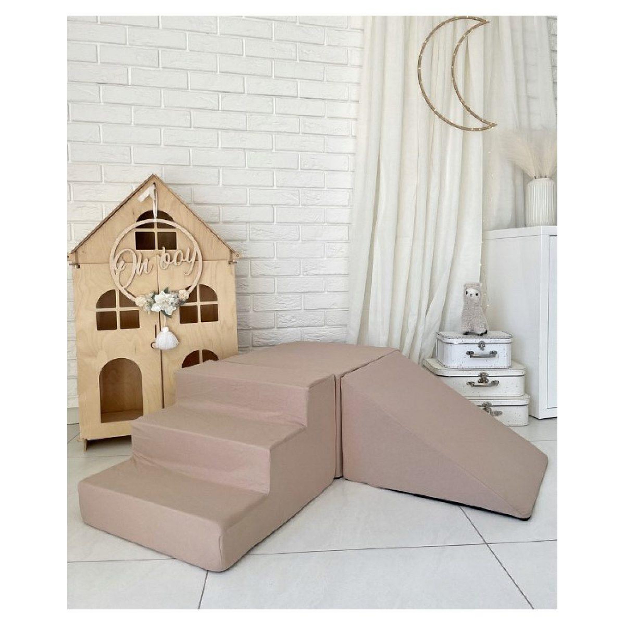 Voir la diapositive 2 : MONIO FOR KIDS Jeu en mousse - 3 éléments beige
