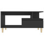 Voir la diapositive 5 : VIDAXL Table basse Noir 90x49x45 cm Bois d'ingenierie
