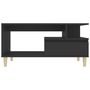 Voir la diapositive 5 : VIDAXL Table basse Noir 90x49x45 cm Bois d'ingenierie
