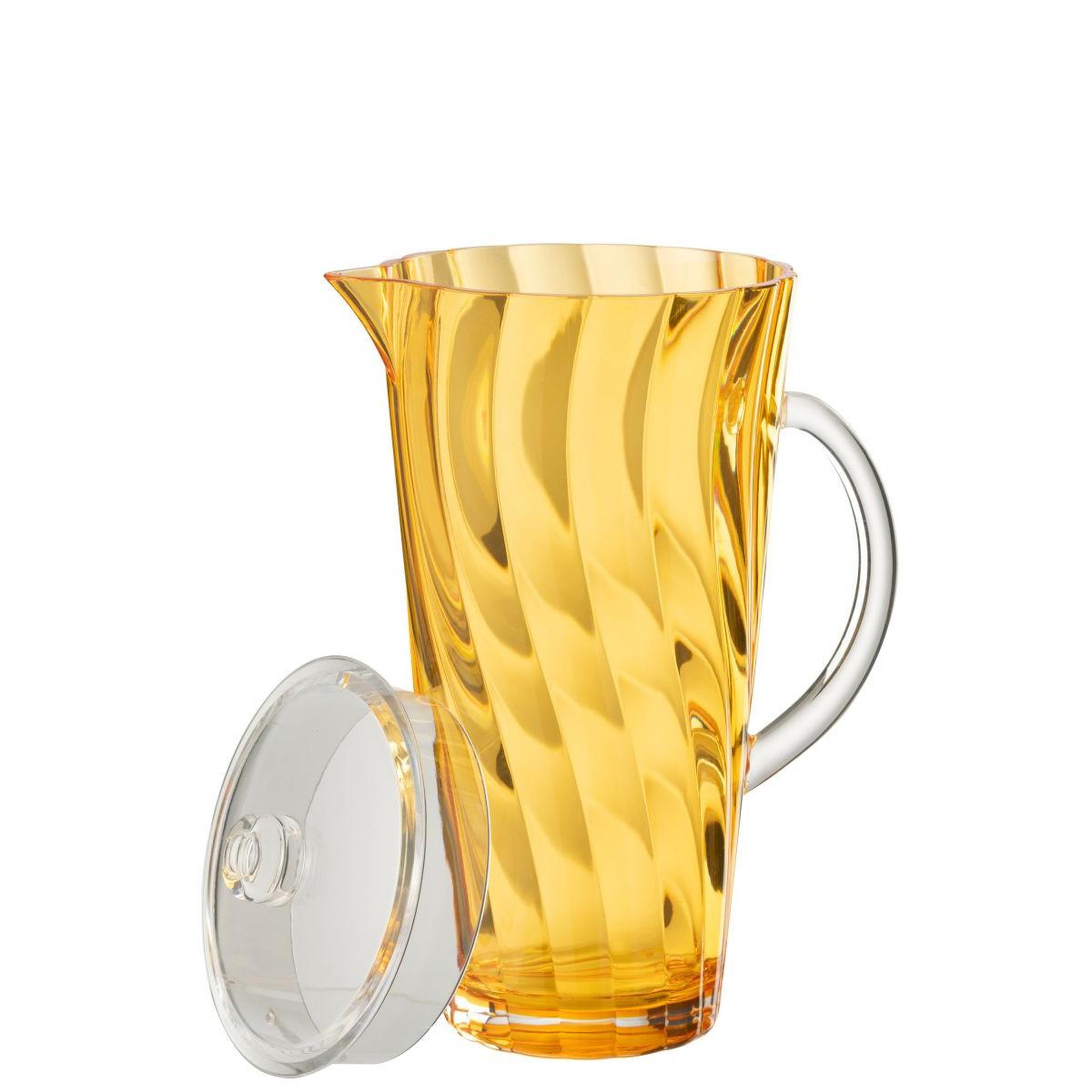 Voir la diapositive 2 : J-LINE Carafe Réutilisable  Vague  2,32L Orange