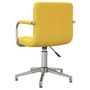 Voir la diapositive 5 : VIDAXL Chaise pivotante de bureau Jaune moutarde Tissu