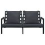 Voir la diapositive 4 : VIDAXL Salon de jardin 5 pcs avec coussins Aluminium Gris fonce