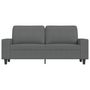 Voir la diapositive 3 : VIDAXL Canape a 2 places Gris fonce 140 cm Tissu