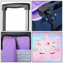 Voir la diapositive 6 : Bagtrotter BAGTROTTER Cartable à roulettes 38 cm Phileas Violet Licorne