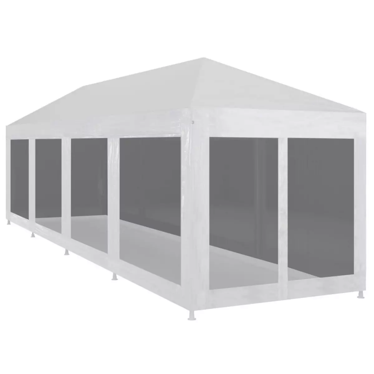VIDAXL Tente de reception avec 10 parois en maille 12 x 3 m