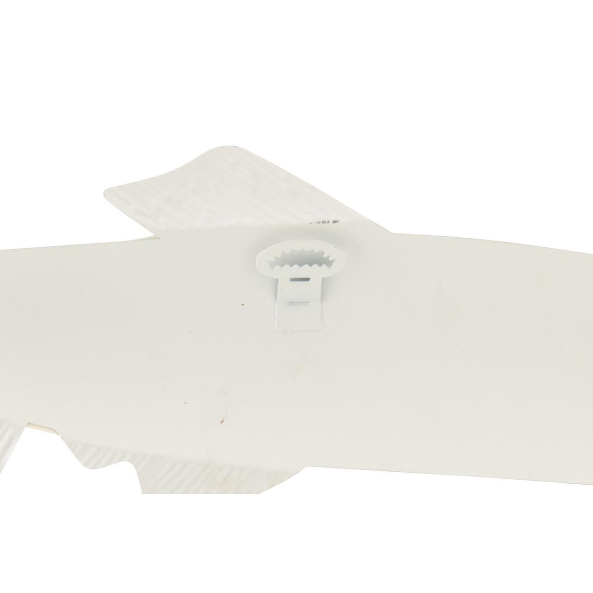Voir la diapositive 2 : J-LINE Déco murale poisson en métal  marée  59cm bleu clair