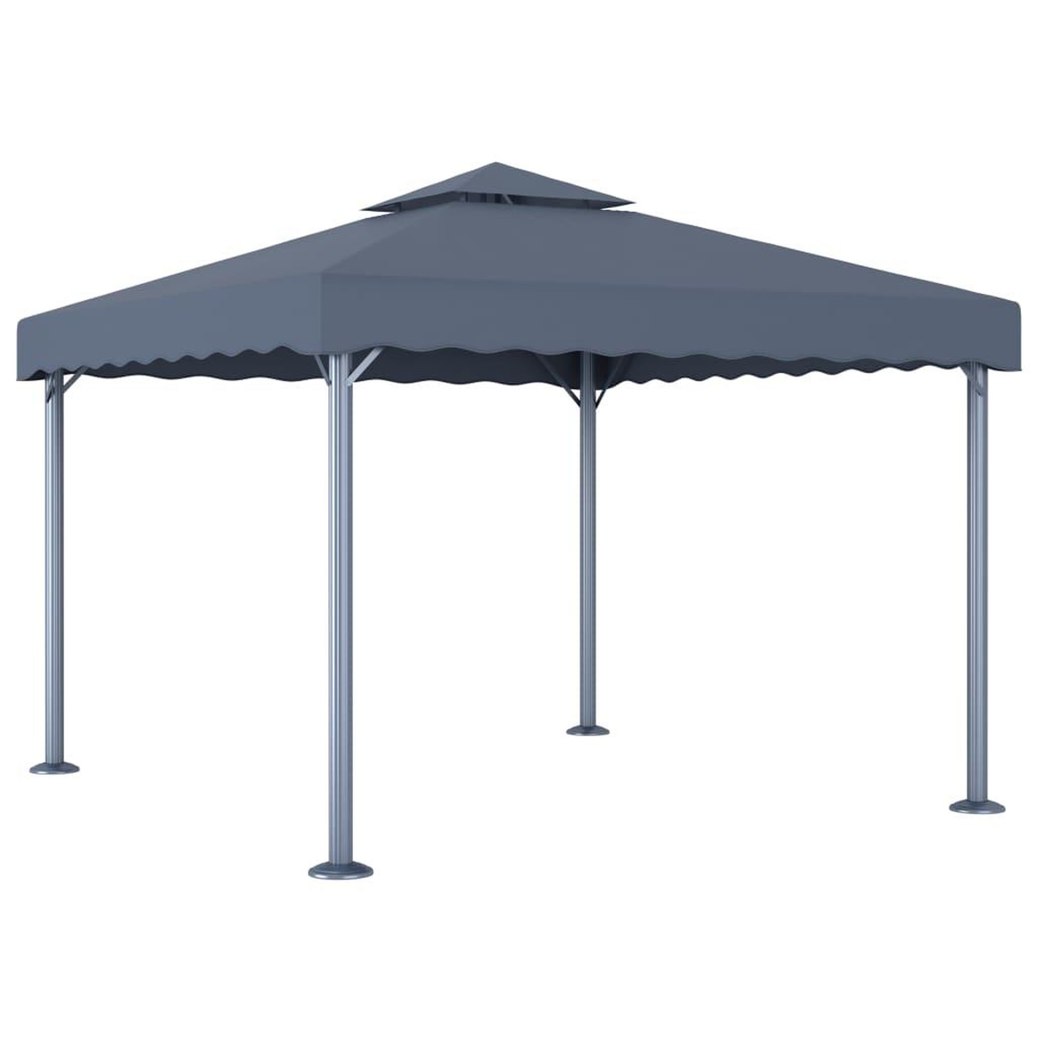 Voir la diapositive 1 : VIDAXL Tonnelle 300x300 cm Anthracite Aluminium