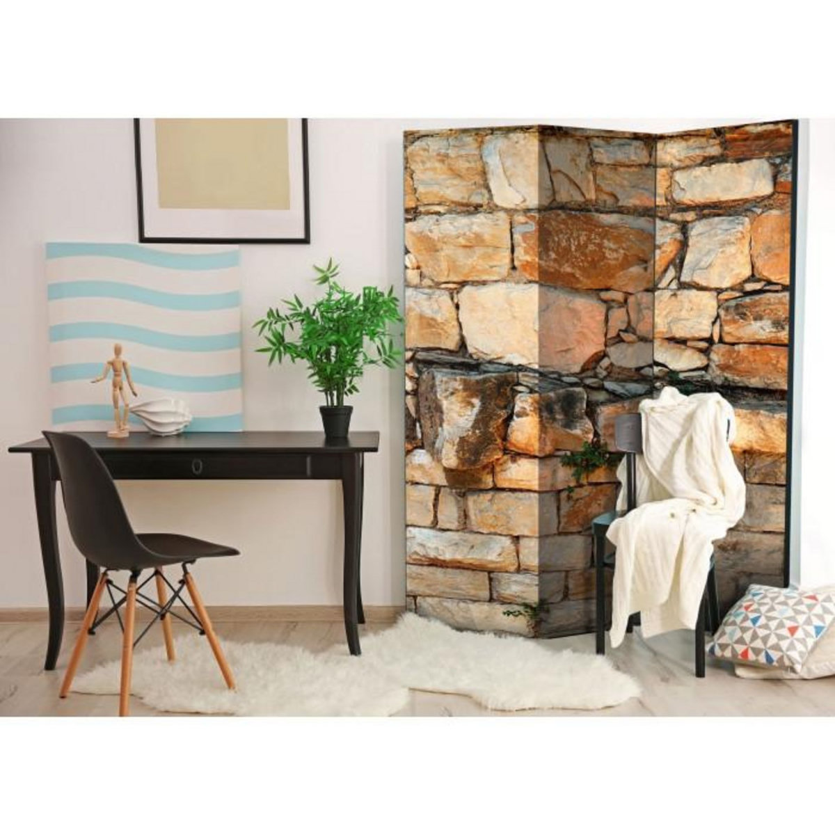 Paris Prix Paravent 3 Volets  Prelude of the Day  135x172cm