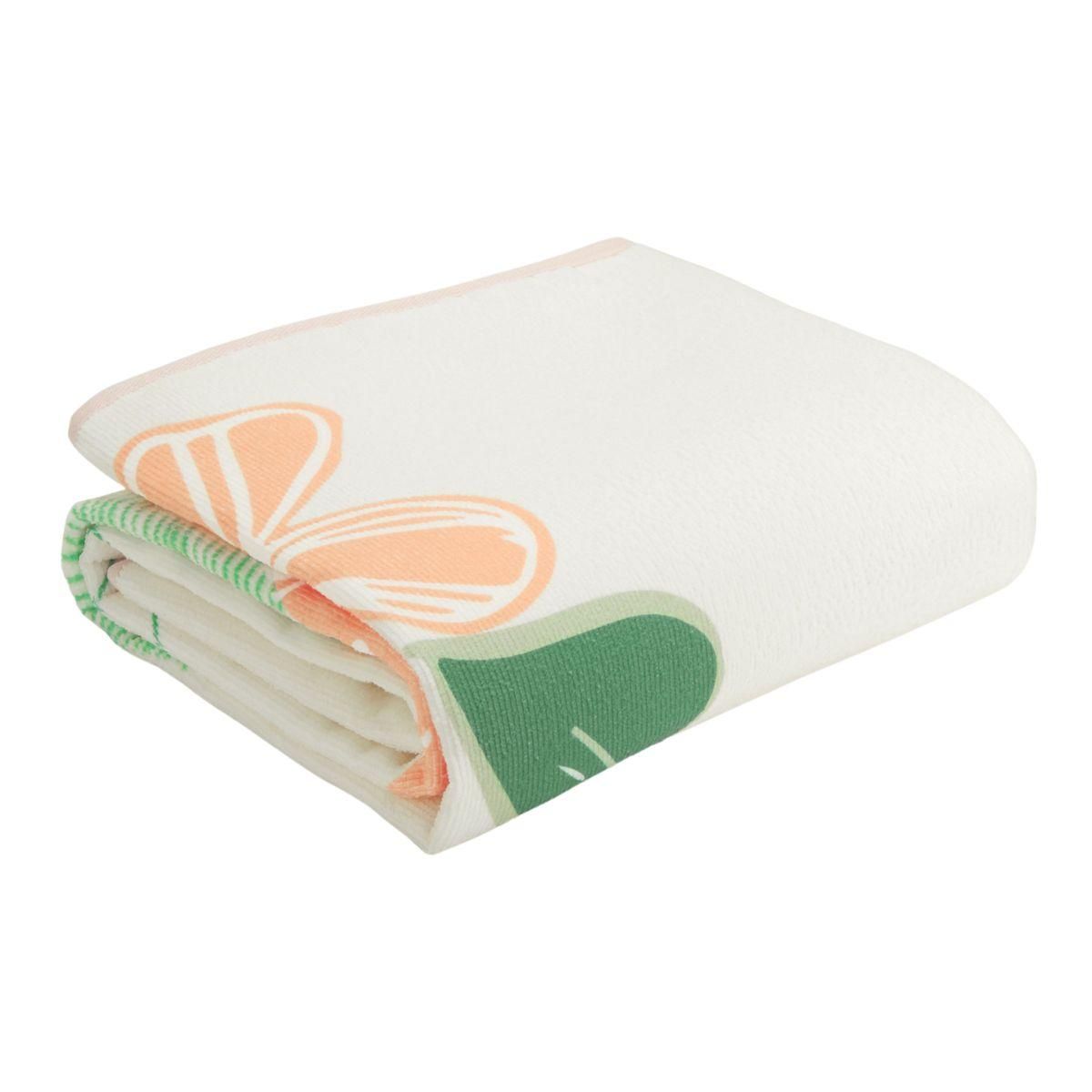 Petit Béguin Serviette de bain bébé + pochette Fleur