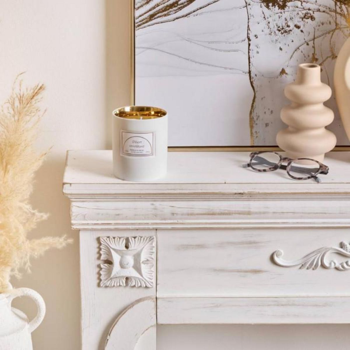 ATMOSPHERA Bougie Parfumée en Céramique  Lucia  250g Vanille & Musc