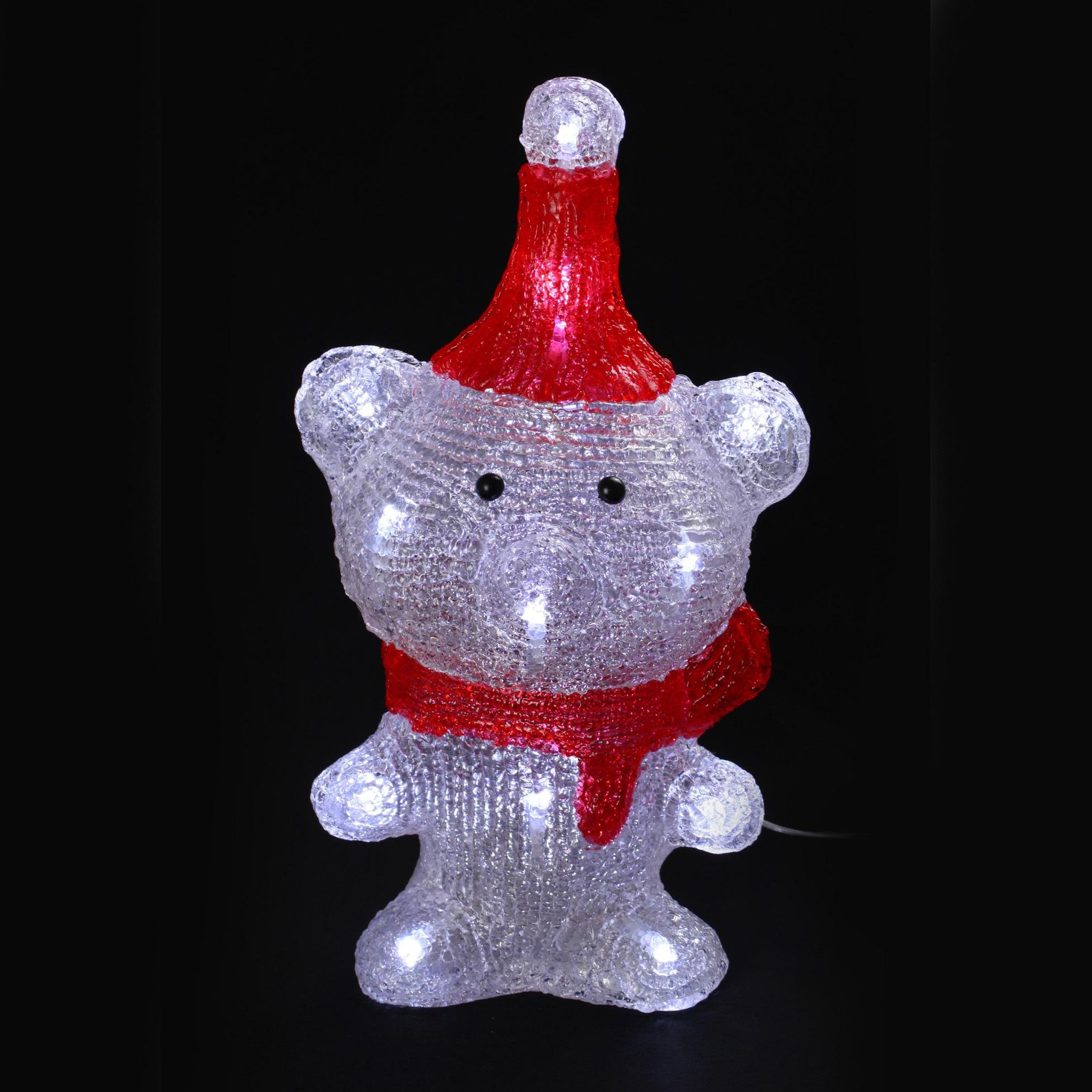 Voir la diapositive 2 : Eden Ours avec bonnet de noel a led
