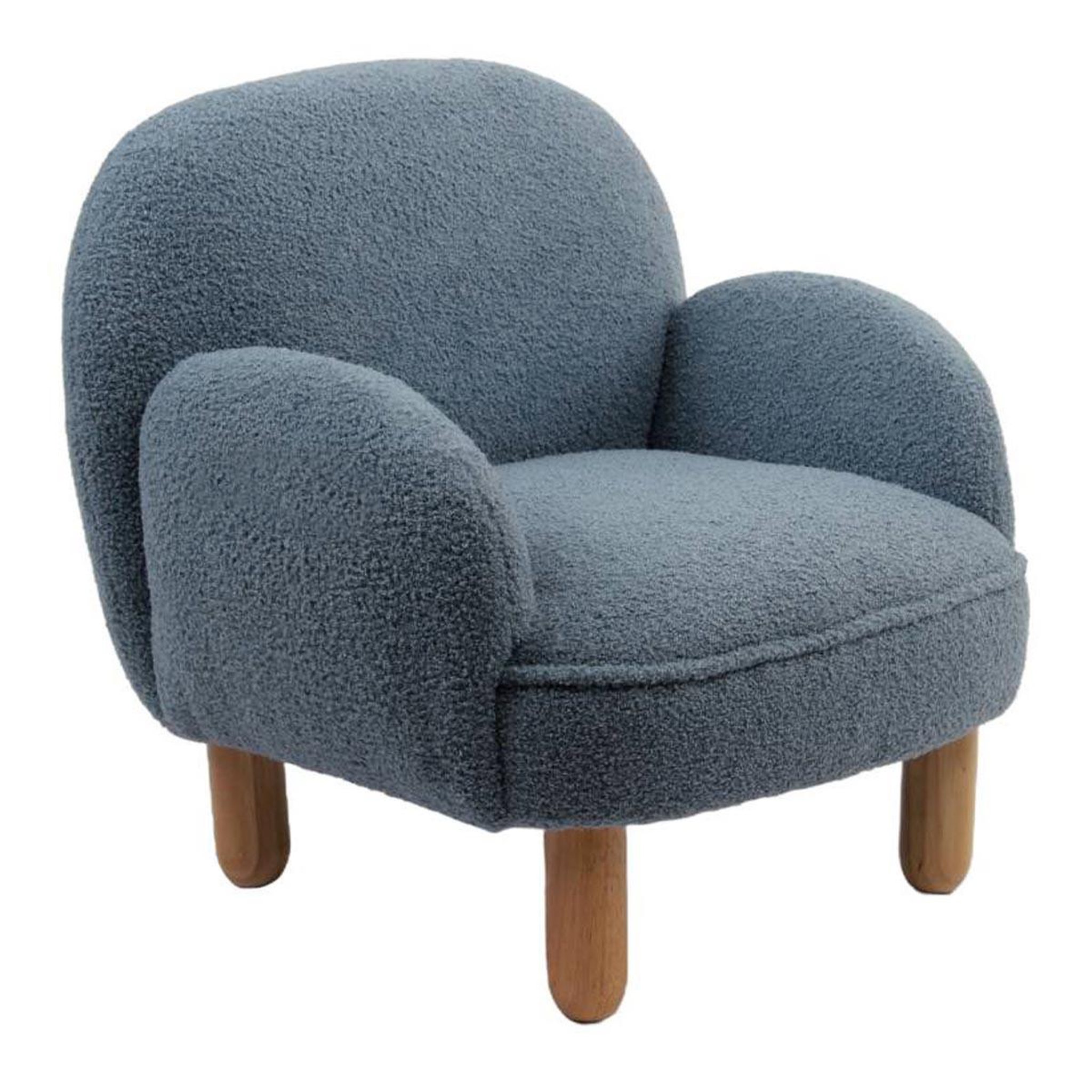 Voir la diapositive 2 : Paris Prix Fauteuil enfant bouclette  rocky  56cm bleu