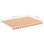 Voir la diapositive 6 : VIDAXL Tissu de remplacement pour auvent Jaune et orange 3,5x2,5 m