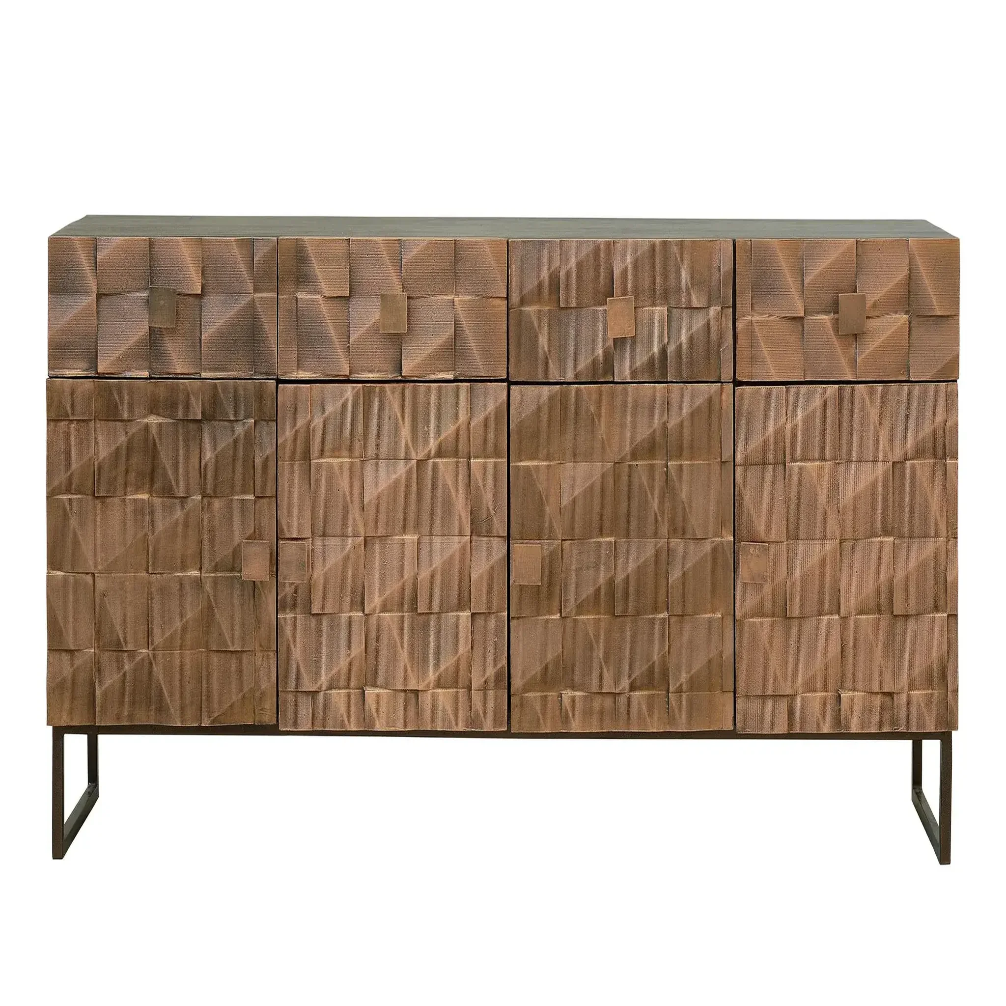 GINER Y COLOMER SL Buffet en bois de manguier 172cm style rustique moderne