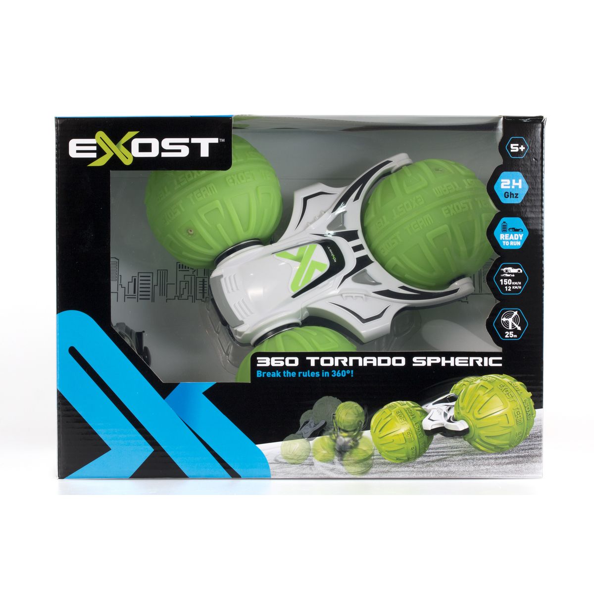 SILVERLIT Exost - Véhicule radiocommandé 360 Tornado Spheric 1/10ème 2.4 GHz
