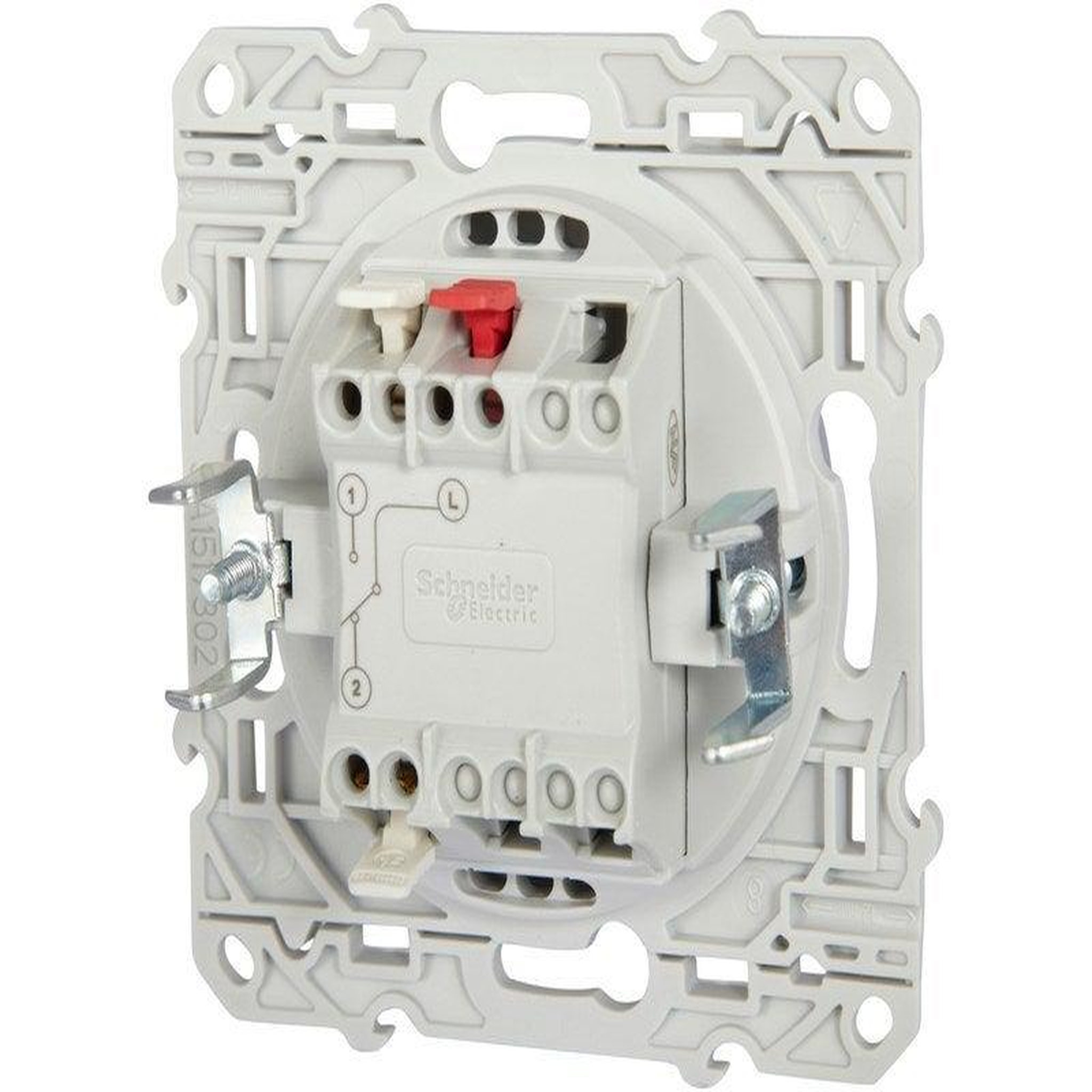 Schneider Electric Interrupteur Va-Et-Vient Odace, Gris Aluminium