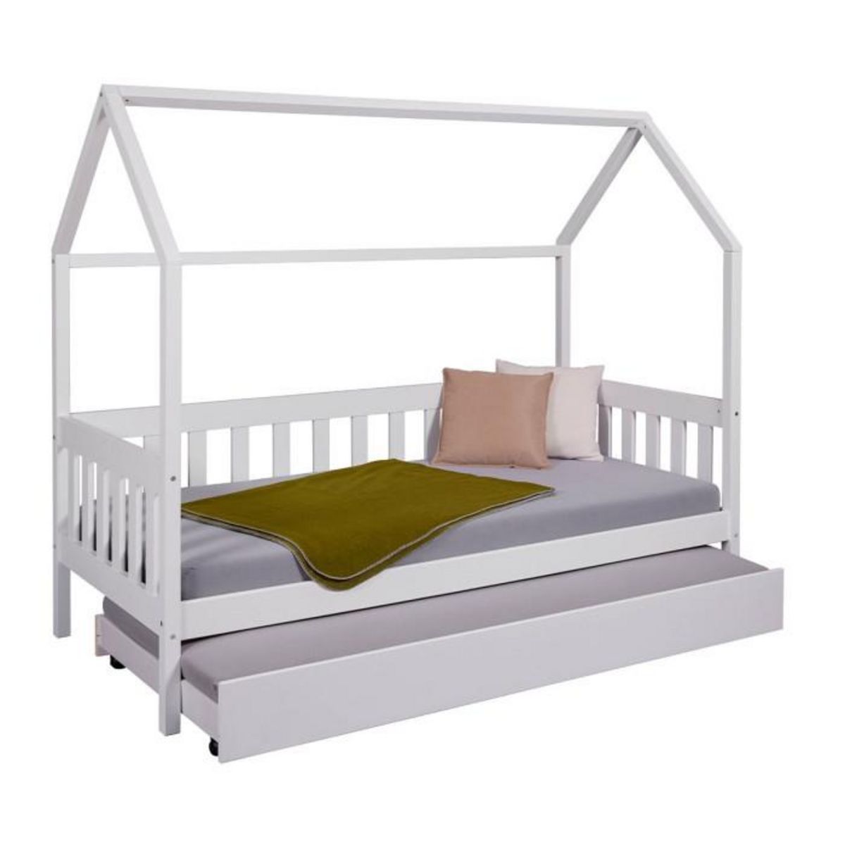 Paris Prix Lit Enfant Cabane  Pedro  90x200cm Blanc