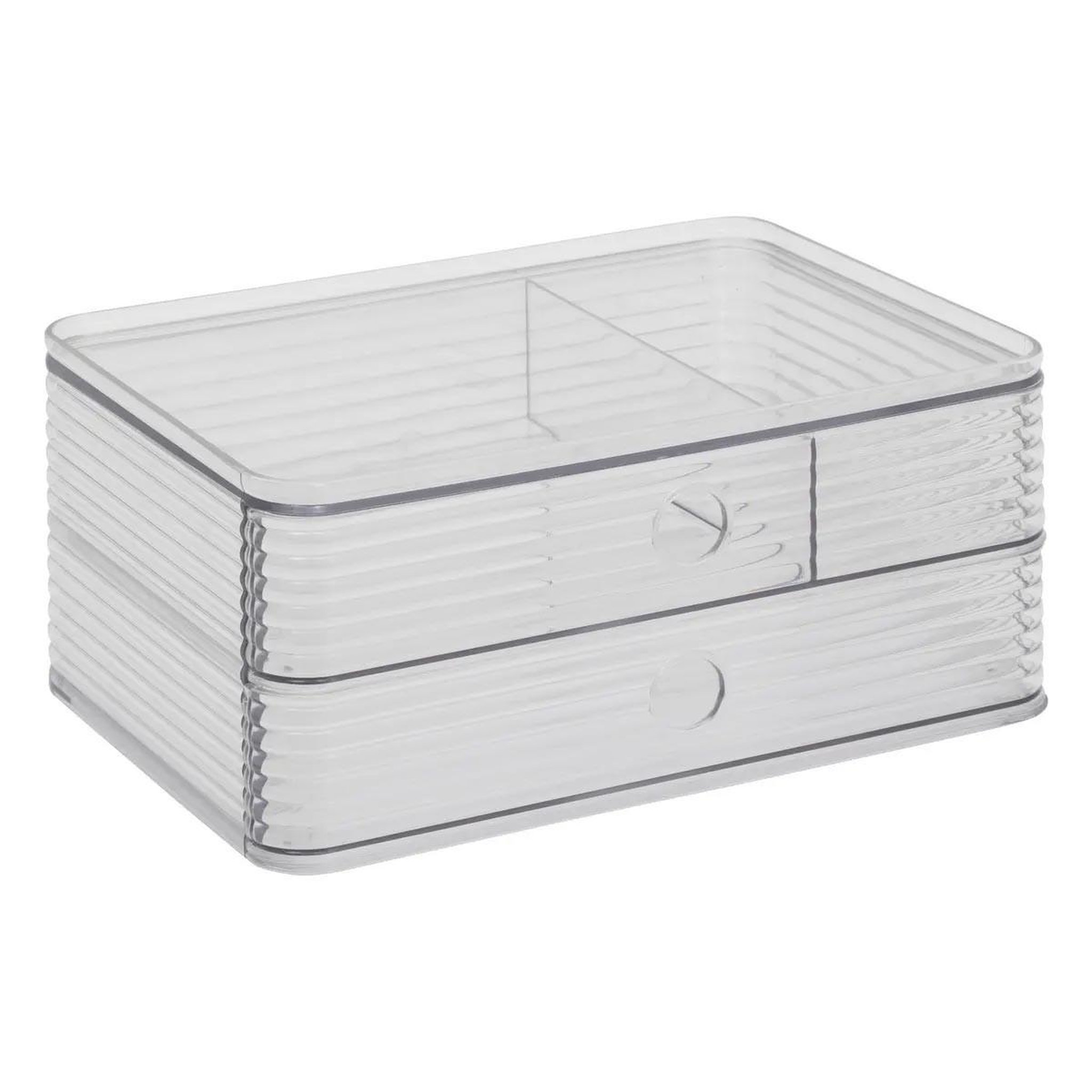 FIVE Organiseur 2 tiroirs  plastor  23cm transparent