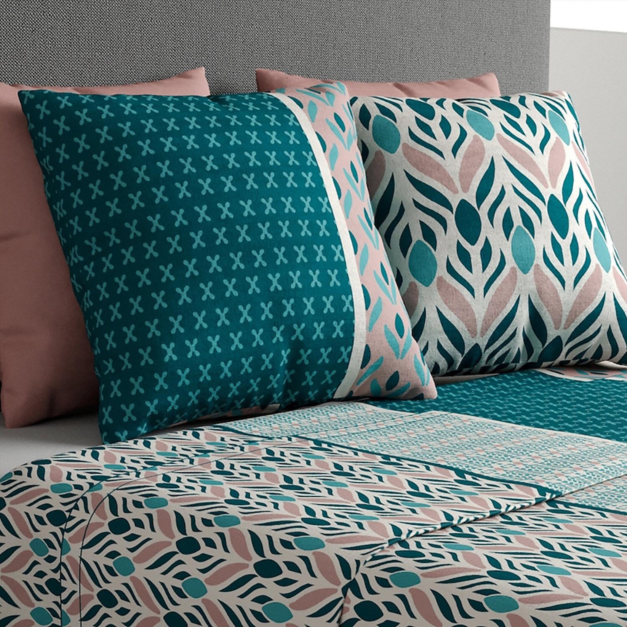 Voir la diapositive 2 : ATELIER DU COTON Parure de drap housse 100% coton 57fils-limbe