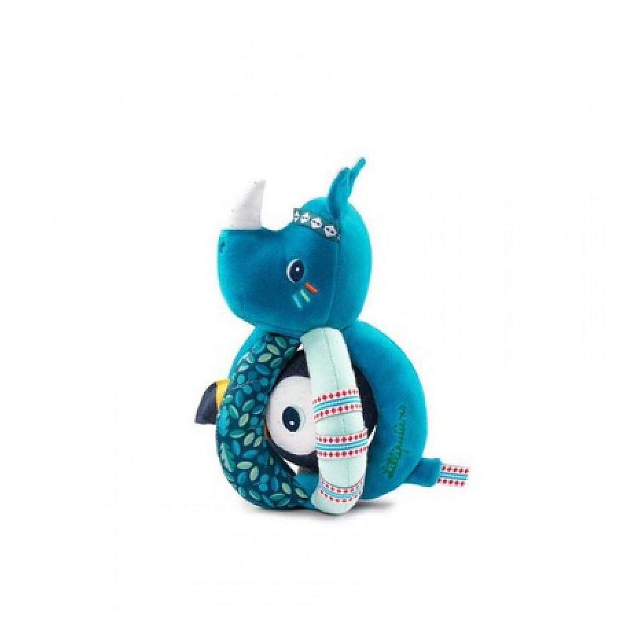 Voir la diapositive 2 : LILLIPUTIENS Marius le rhinoceros hochet a poignees