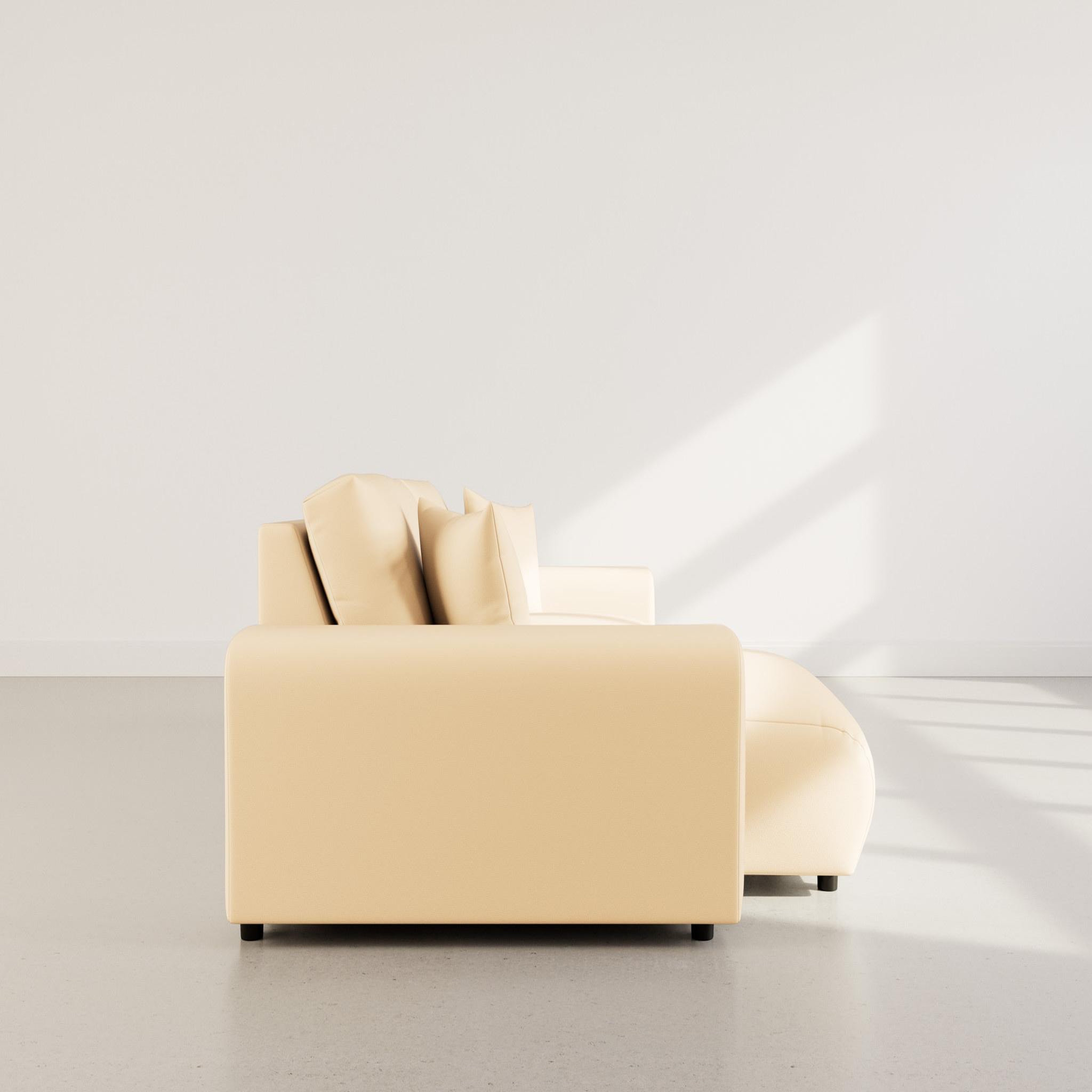 Voir la diapositive 6 : LISA DESIGN Garance - canapé d'angle réversible 4 places en simili