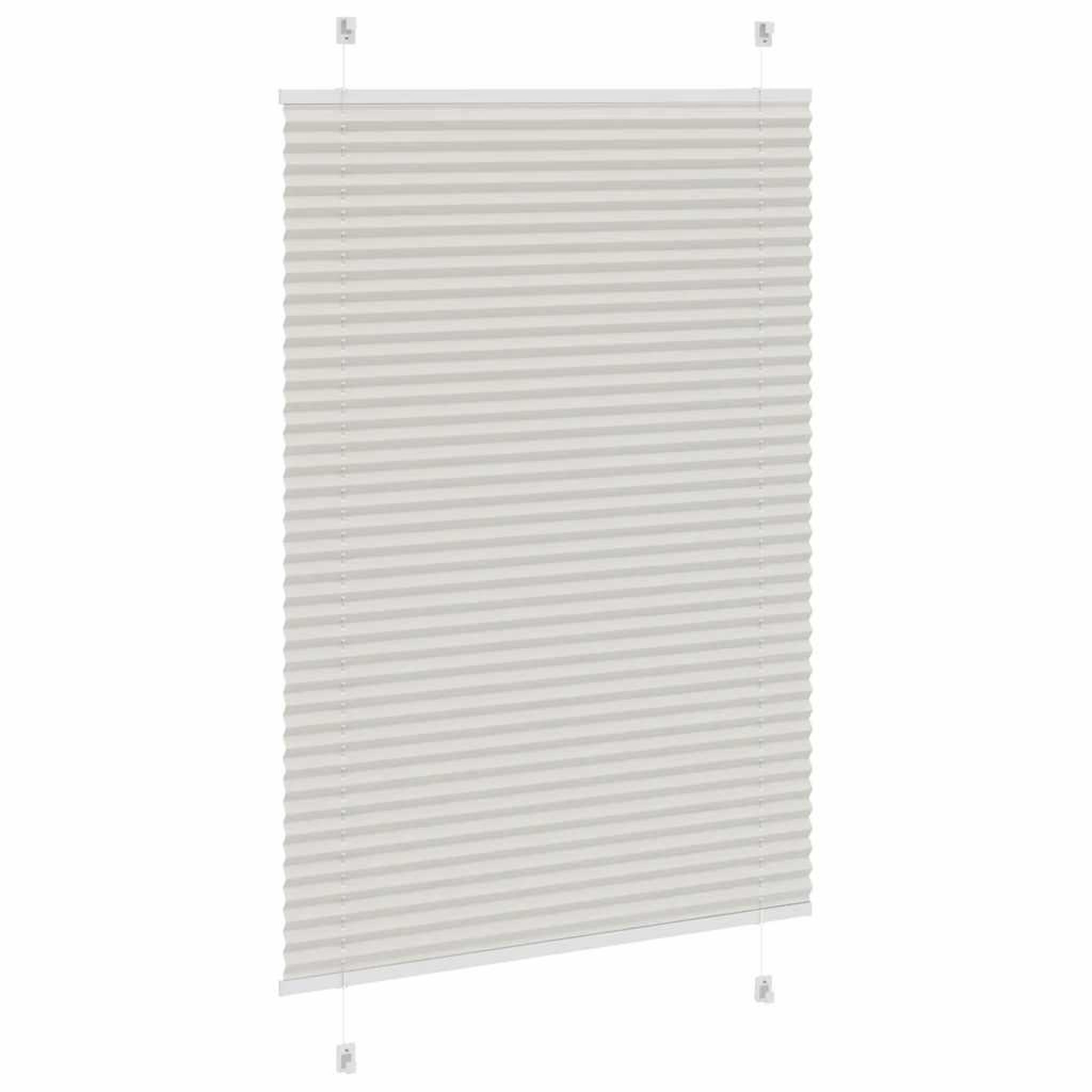 Voir la diapositive 4 : VIDAXL Store plisse gris clair 90x150 cm largeur du tissu 89,4 cm