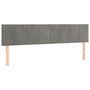 Voir la diapositive 2 : VIDAXL Tetes de lit 2 pcs Gris clair 90x5x78/88 cm Velours