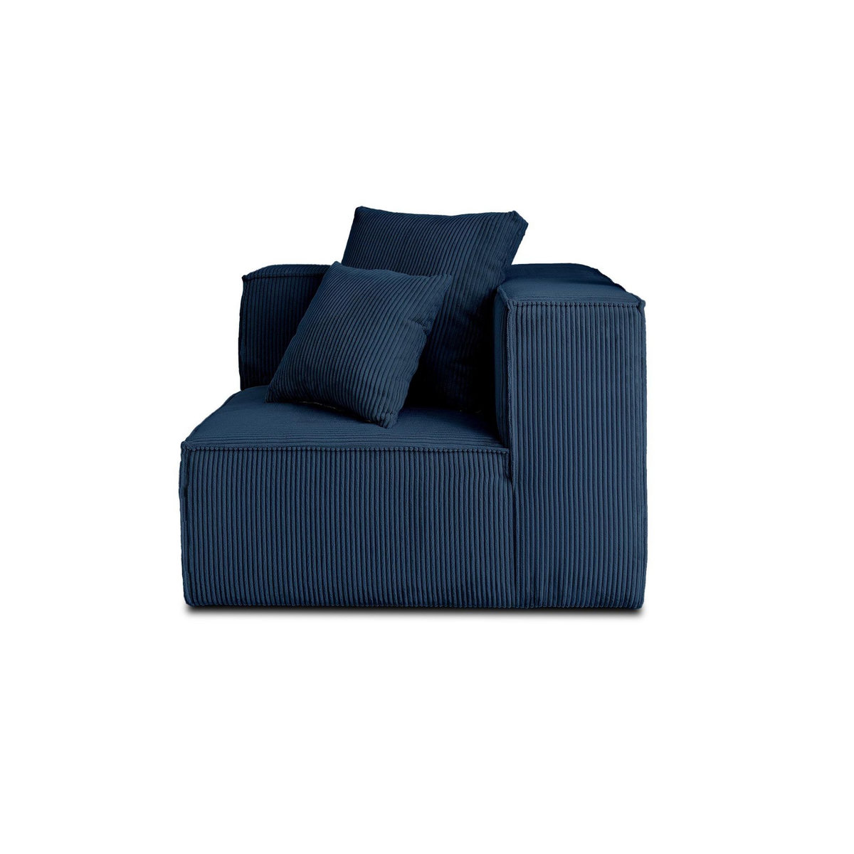 LISA DESIGN Colombine - module d'assise d'angle réversible - en velours côtelé