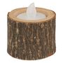Voir la diapositive 2 : ATMOSPHERA Lot de 3 Photophores  Marron Glacé  11cm Naturel