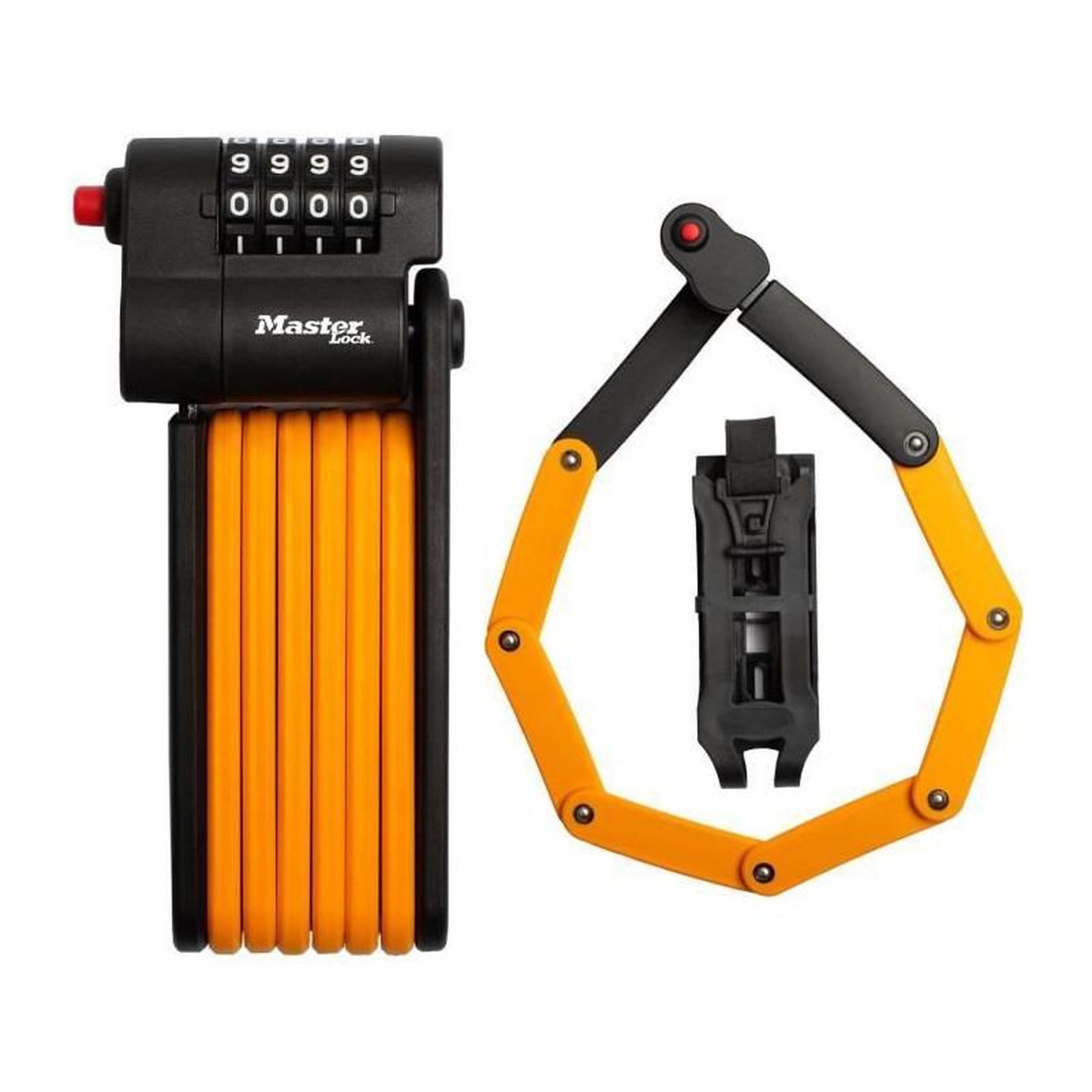 Master lock Antivol Vélo a Code - MASTER LOCK - 8336EURDPRO - Acier Trempé, Combinaison Programmable, Support Inclus