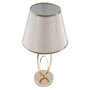 Voir la diapositive 6 : Paris Prix Lampe à Poser en Métal  Flush  47cm Crème & Or