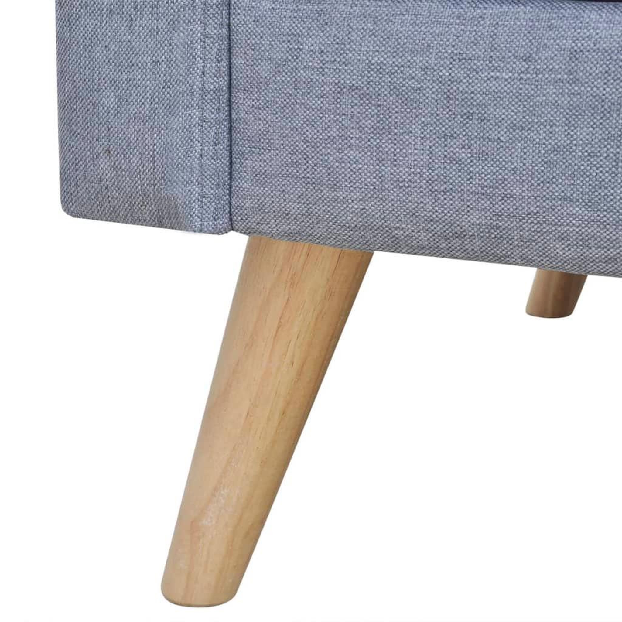 Voir la diapositive 3 : VIDAXL Canape a 2 places tissu gris clair