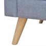 Voir la diapositive 3 : VIDAXL Canape a 2 places tissu gris clair