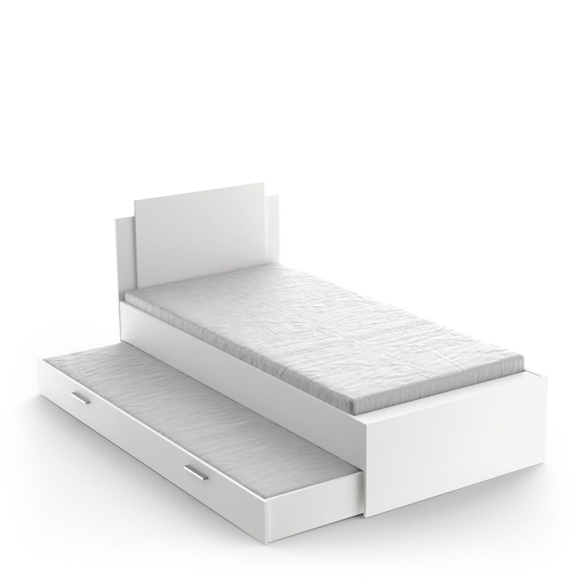Voir la diapositive 1 : Tiroir de rangement 90X200 cm blanc pour lit LOREDANA
