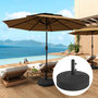 Voir la diapositive 6 : OUTSUNNY Pied de parasol rond mât dia. 36-48 mm - 56 x 56 x 40 cm - noir