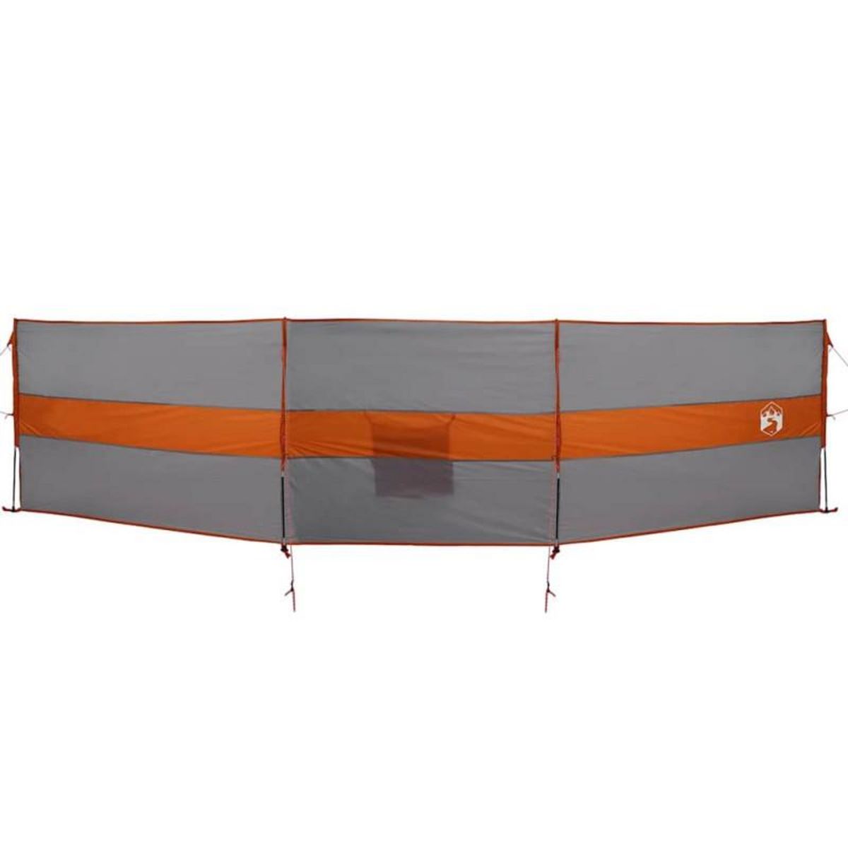 VIDAXL Brise vent de camping gris et orange 490x123 cm imperméable