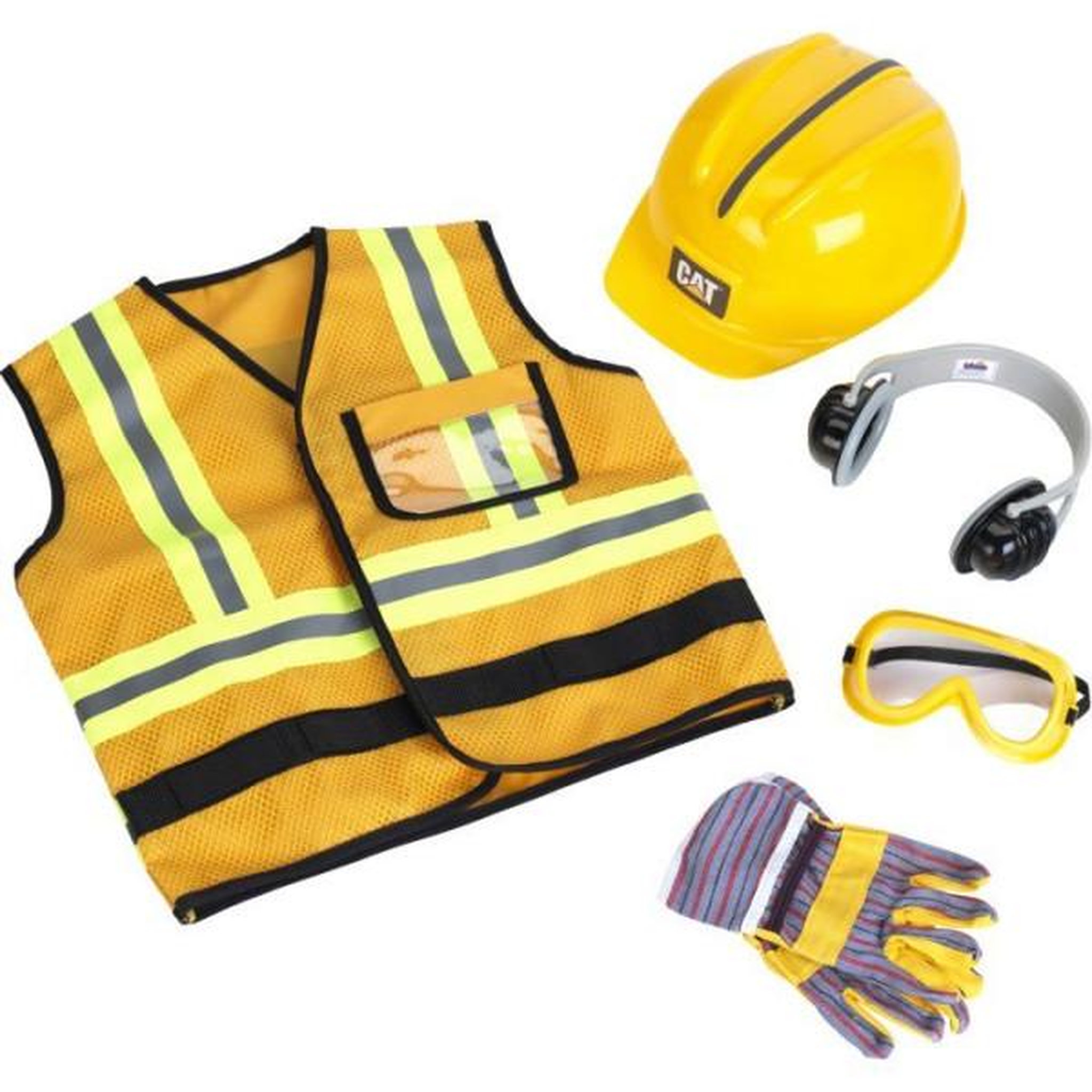 Voir la diapositive 2 : Klein Gilet d'ouvrier de chantier - KLEIN - 3224 - Caterpillar avec accessoires - Jouet d'imitation bricolage - Des 3 ans