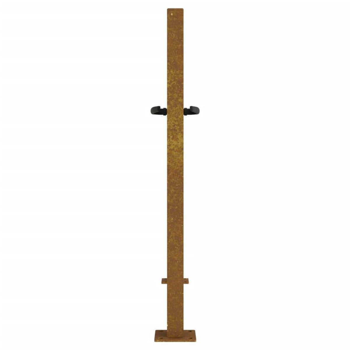 VIDAXL Portail de jardin 105x105 cm acier corten conception de carre