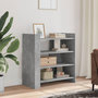 Voir la diapositive 1 : VIDAXL Buffet gris beton 73,5x35x75 cm bois d'ingenierie