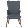 Voir la diapositive 3 : VIDAXL Chaise de relaxation avec repose-pied Gris fonce Velours